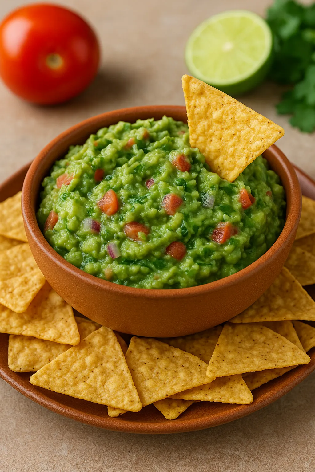Fresh Guacamole with Tortilla Chips – Party Favourite
